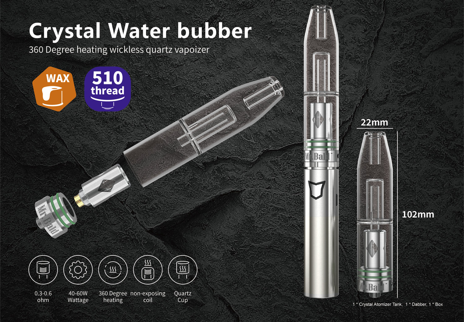 Experience Unrivaled Vaping with the Crystal Atomizer: The Ultimate in Clean, Flavorful Vaping
