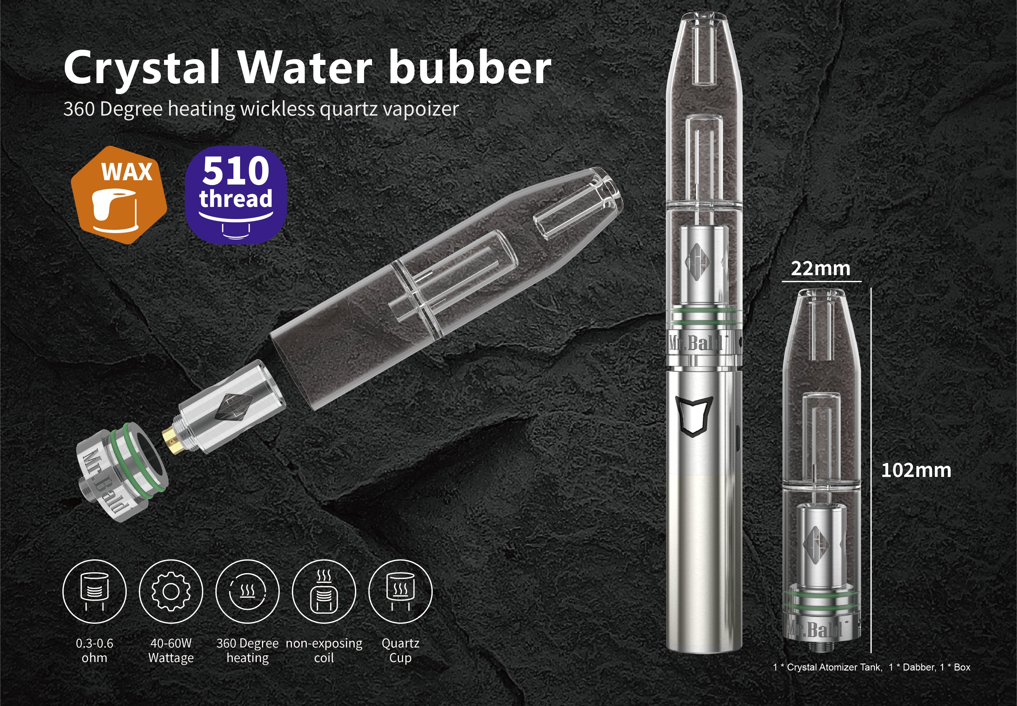 Experience Unrivaled Vaping with the Crystal Atomizer: The Ultimate in Clean, Flavorful Vaping