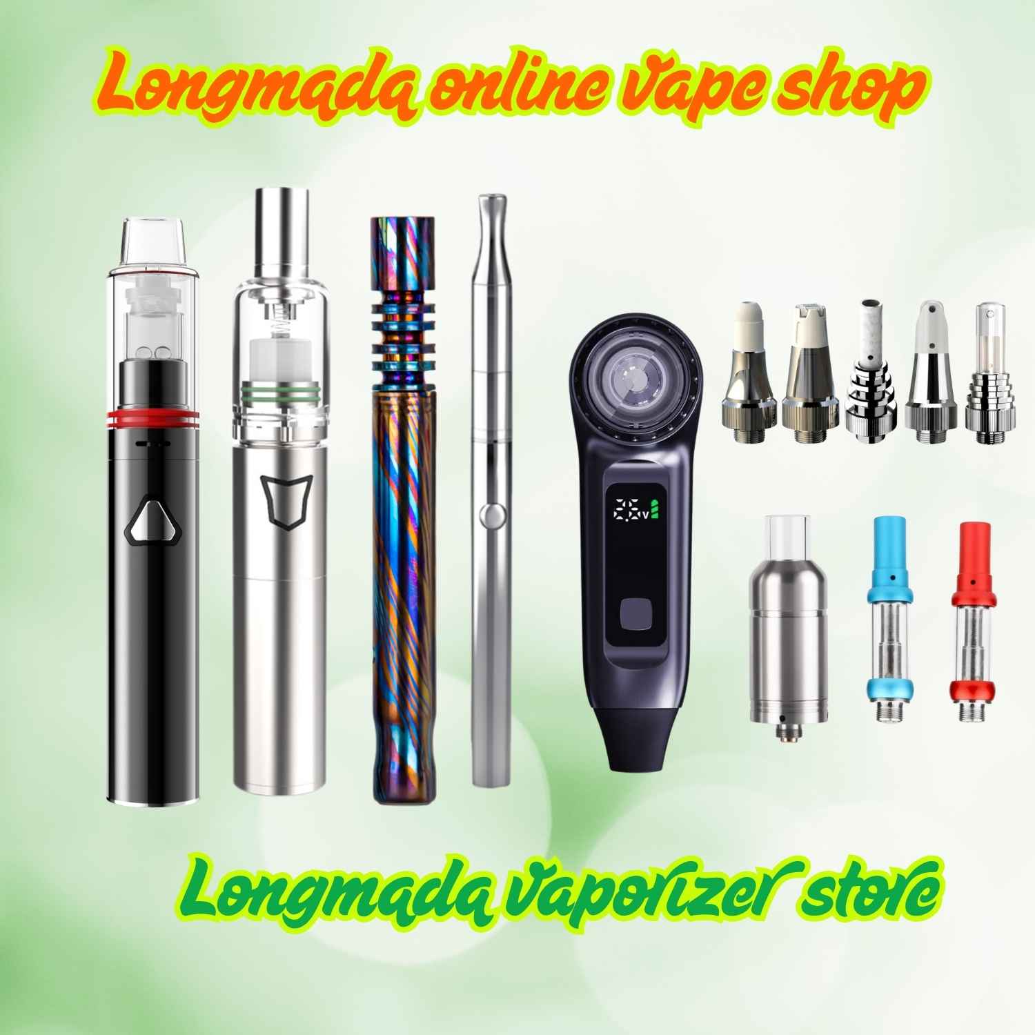 Longmada multi-model replacement coil and atomizer catalog for wax, dry herb, and oil vape systems