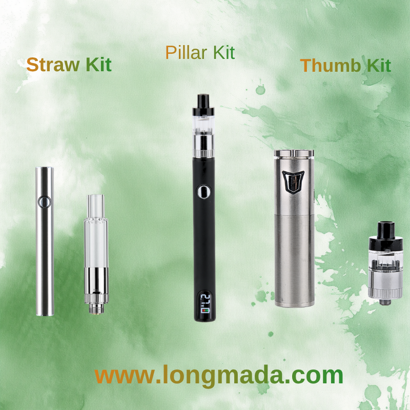 Straw vs Pillar vs Thumb | Longmada 510 Vape Kit Comparison
