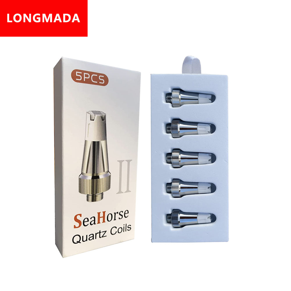 Longmada Quartz Coil for Lookah Seahorse Ⅱ Quartz Tips Replacement Accessories Parts for LK (5Pcs/Pack)