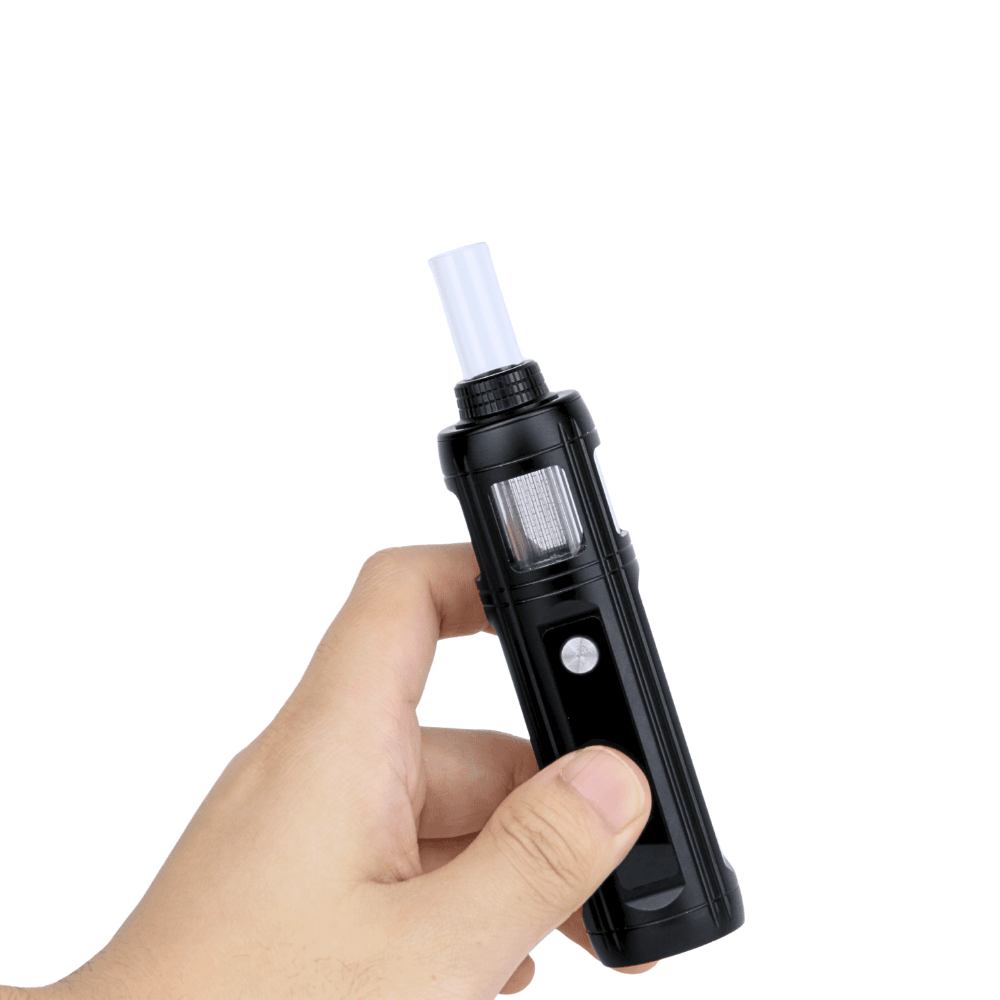 Longmada Crystal Pro Full Quartz Glass Dry Herb Vaporizer (1Kit)