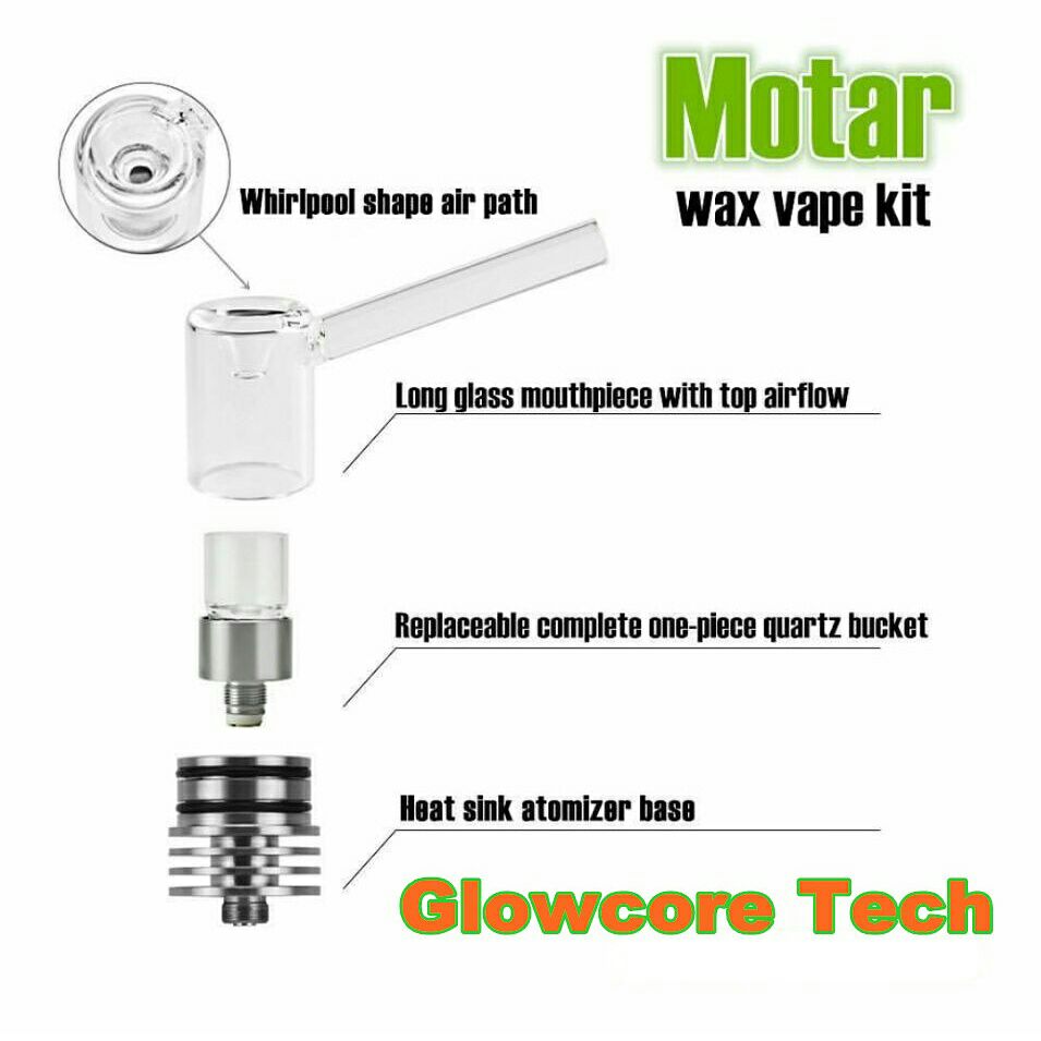 Longmada Motar I atomizer with Replace 2pcs coils kit for wax
