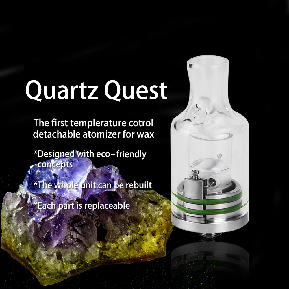 Longmada Quartz-Quest Tempeture control RDA Quartz boiler concentrate atomizer   (Non-OEM)