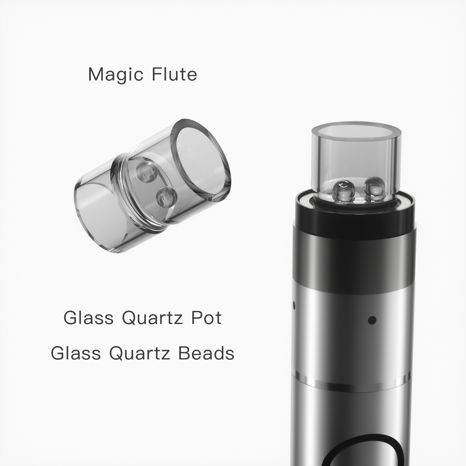 14mm Battery Magic Flute 2 Wax and Oil Vape Pen With 3D Heating Bucket