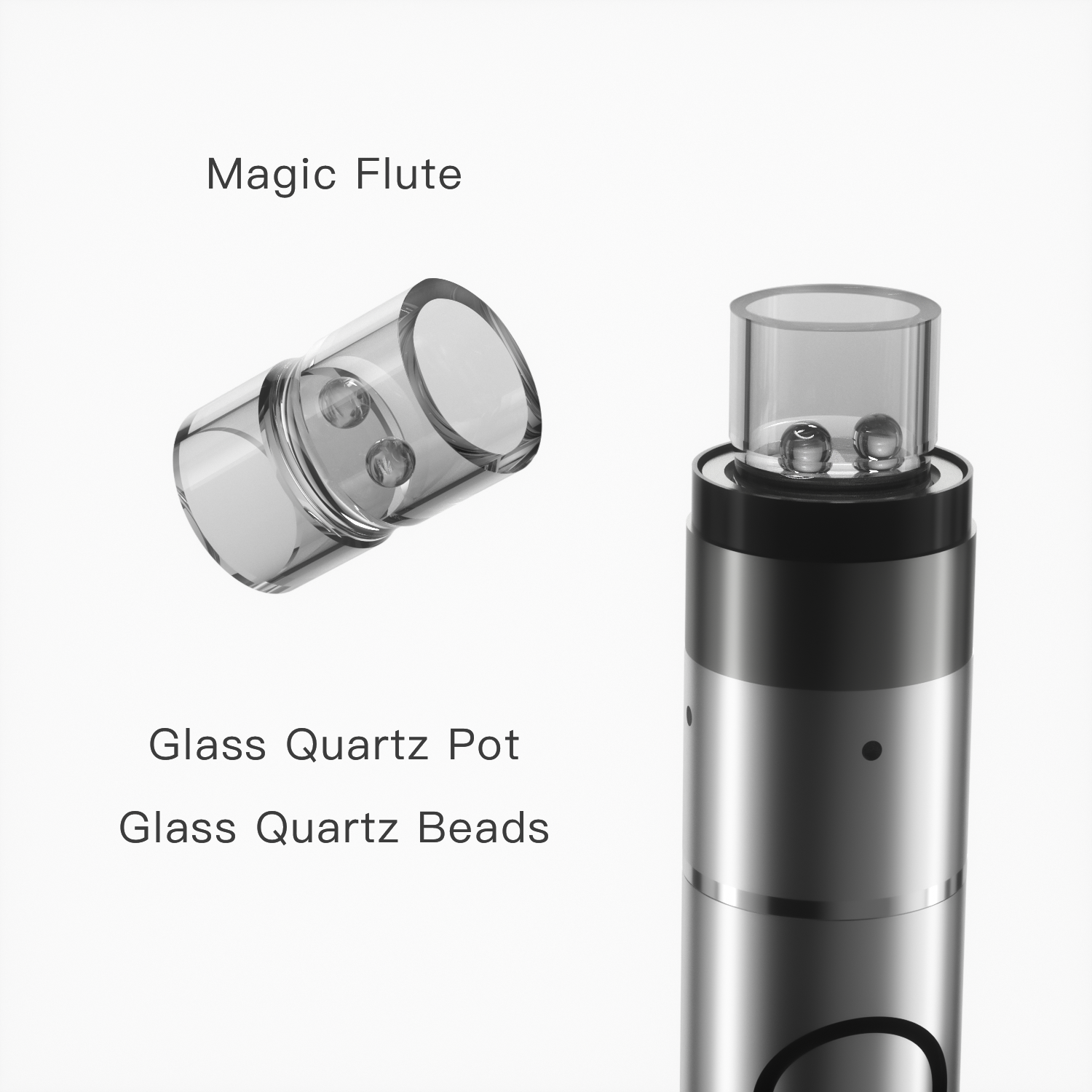 14mm Battery Magic Flute Wax and Oil Vape Pen With 3D Heating Bucket