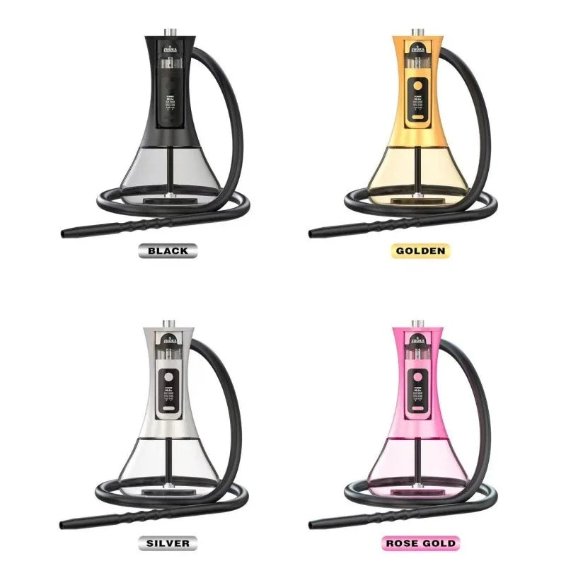 E-Hookah Shisha Kit – Luxury Multi-function LED Screen Rechargeable, No Charcoal Required, Portable Vape | 1 Kit