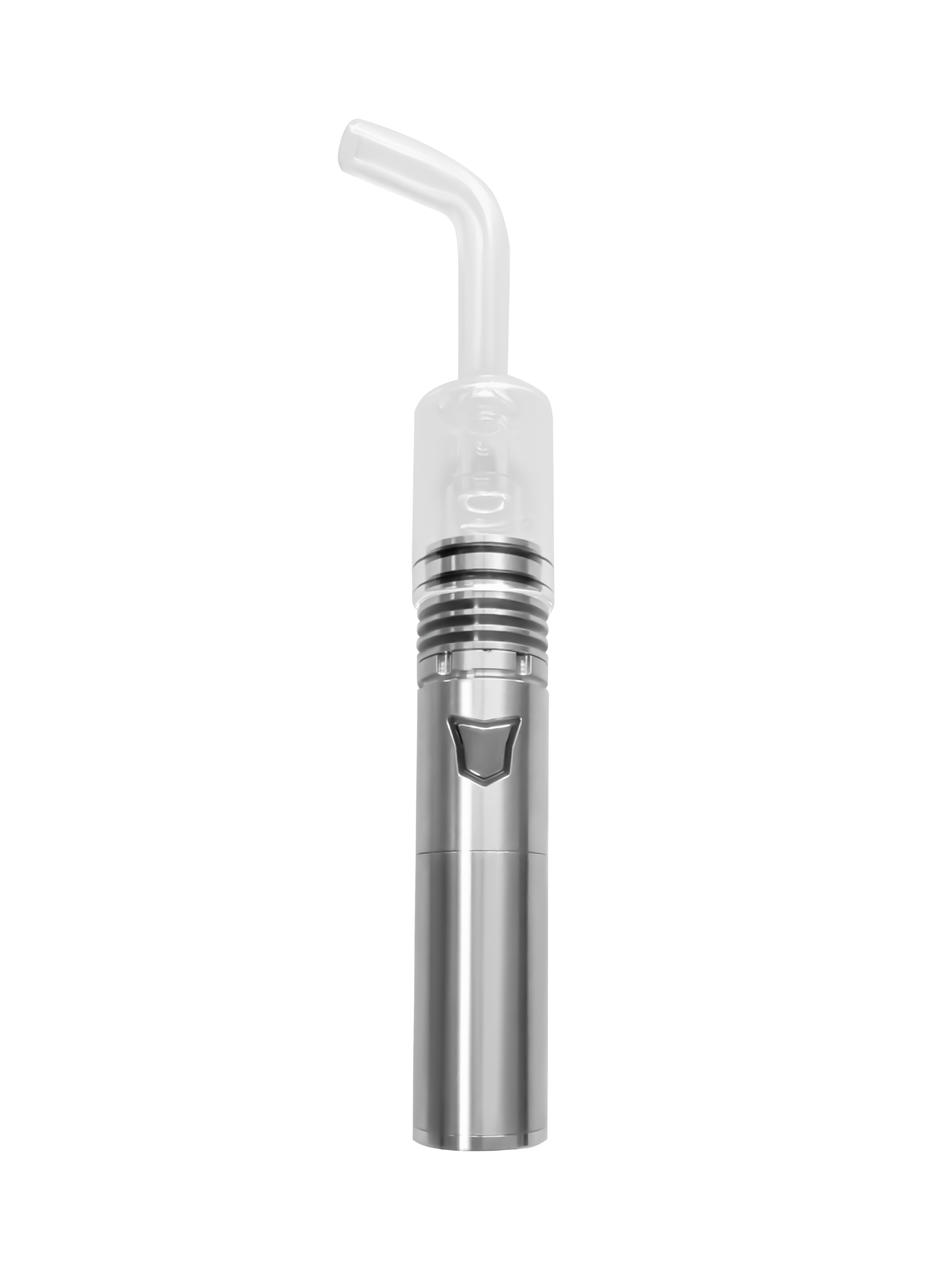 Big smoke wax atomizer with long glass mouthpiece