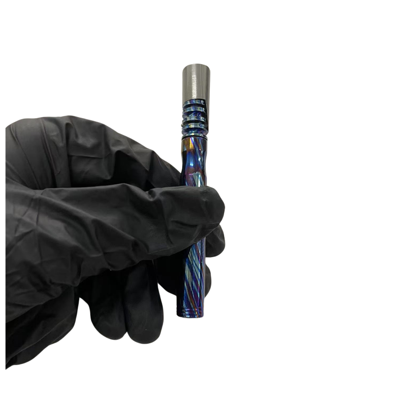 Battery-free titanium dry herb vaporizer with direct heating