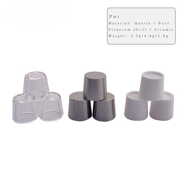 Longmada Peak Pot Set – Quartz / Grade 2 Titanium / Ceramic 3 Material Options | 5 Pieces per Set