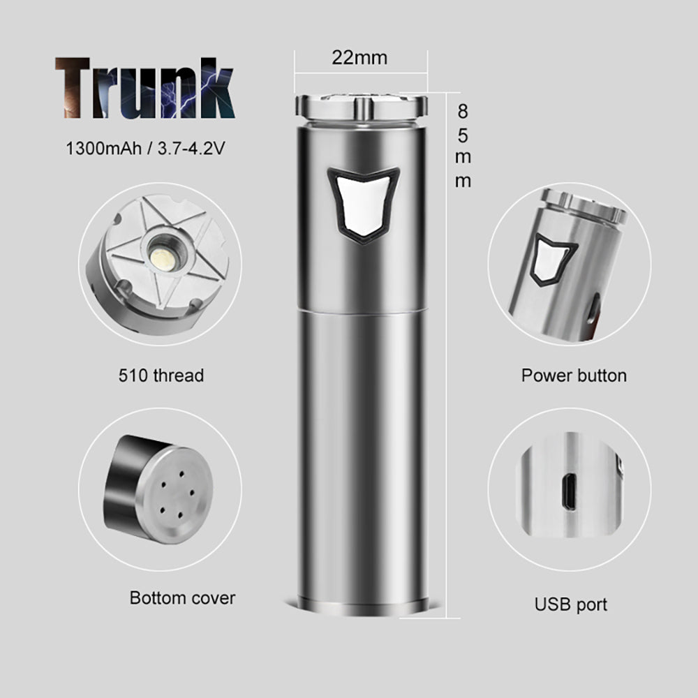 Portable 510 Thread Dual-Use Vaporizer for Wax and Herbs