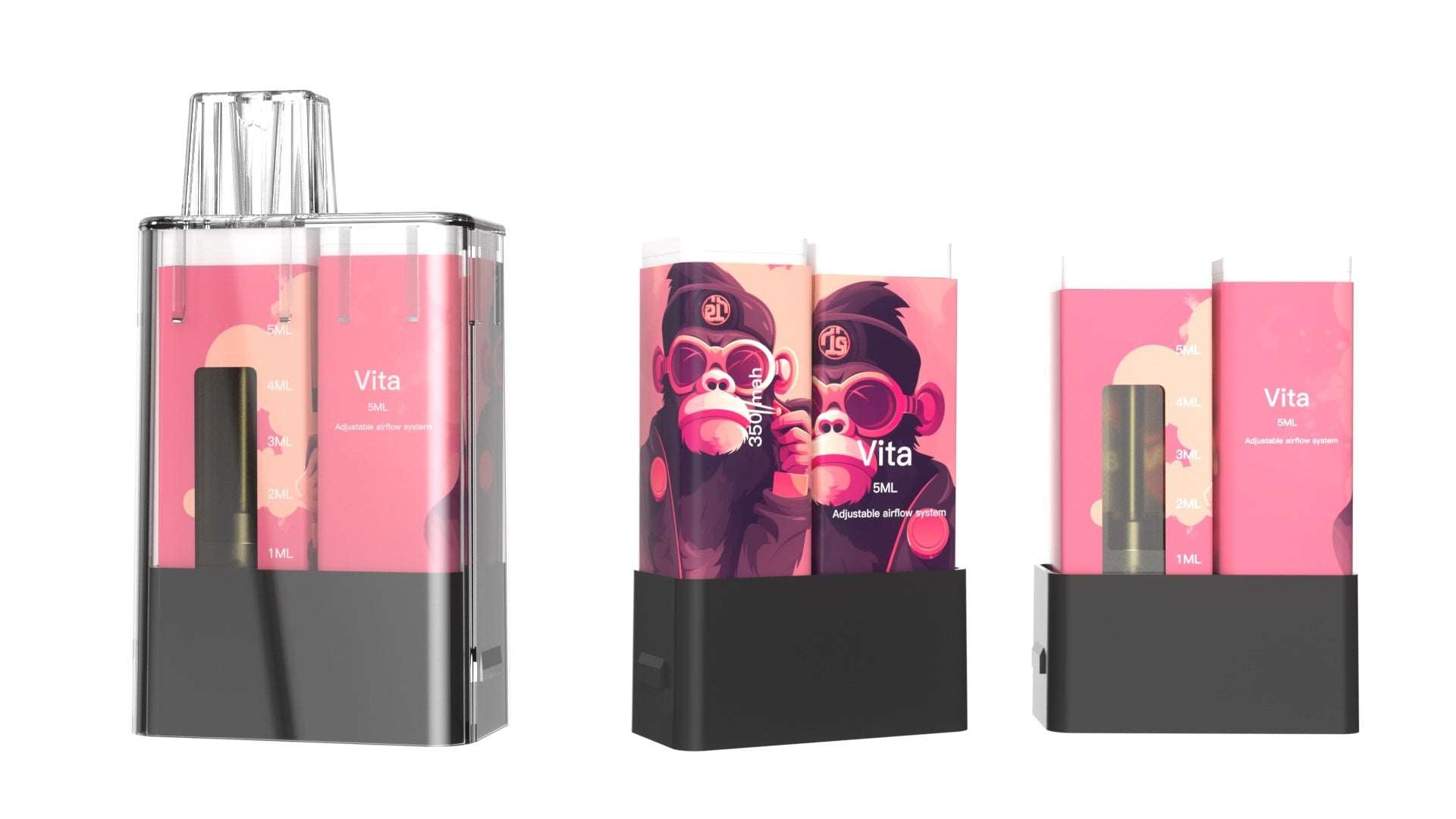 Longmada 5ML CBD  Vape Type C Recharge Available With DIY Stickers