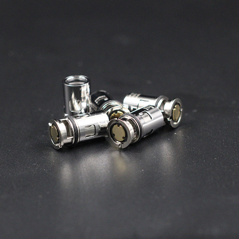Close-up of Longmada VM5 0.2Ω sub-ohm coil for vaporizers