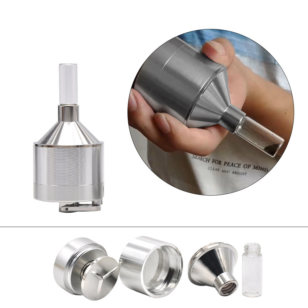 56mm-hand-crank-herb-grinder-with-aluminum-body-and-built-in-glass-jar