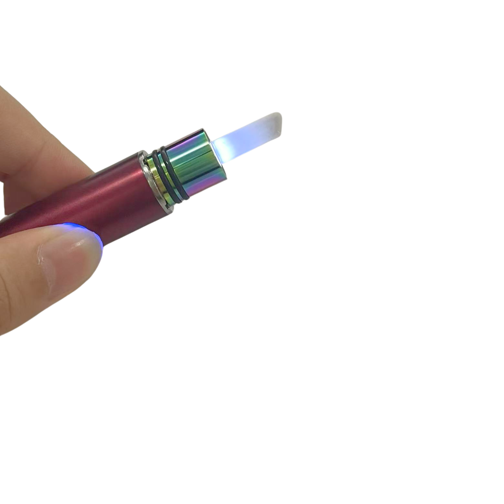 Ceramic dab knife with LED light