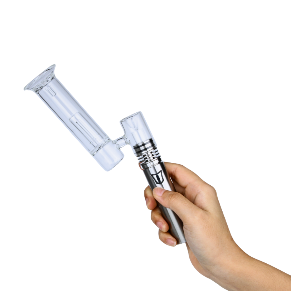 Longmada Motar 1 water bubbler vape kit with quartz coilless bucket