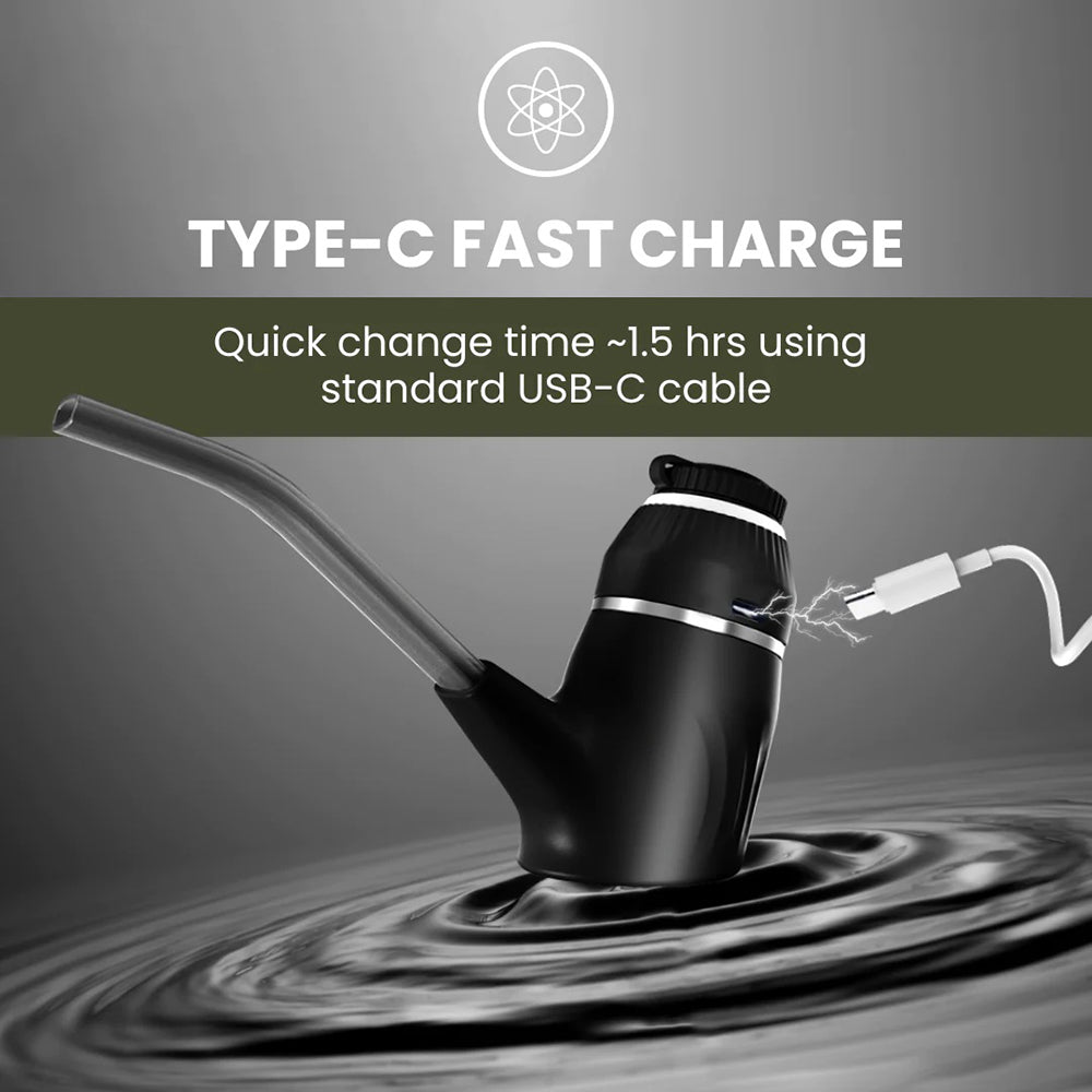 Discreet wax vape pen with 1100mAh USB-C battery