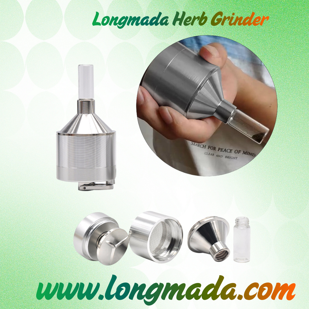 hand crank aluminum herb grinder