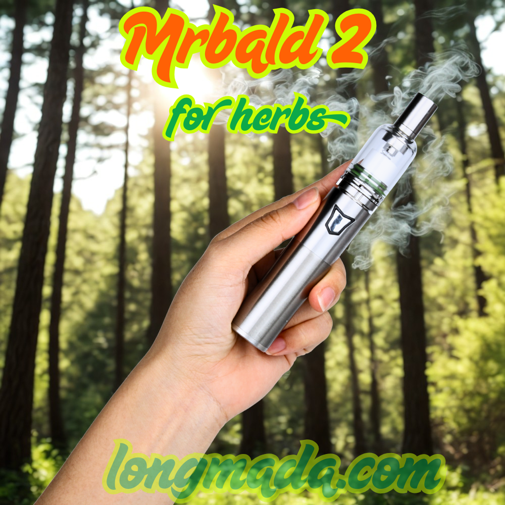Longmada Mr Bald 2 dry herb vaporizer with quartz chamber