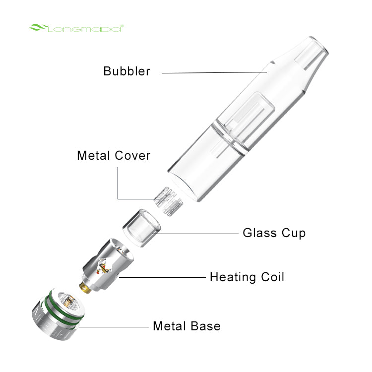 Longmada Crystal 360 Degree heating wickless quartz vapoizer
