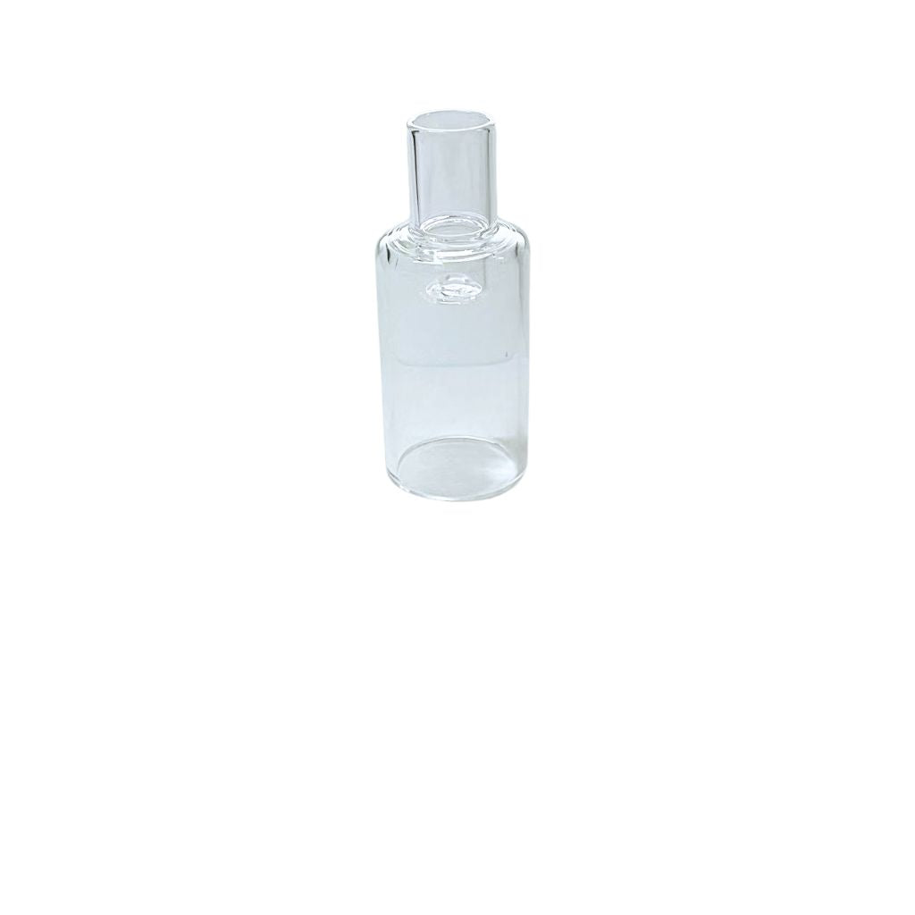 Heat-resistant glass mouthpiece for dry herb vape