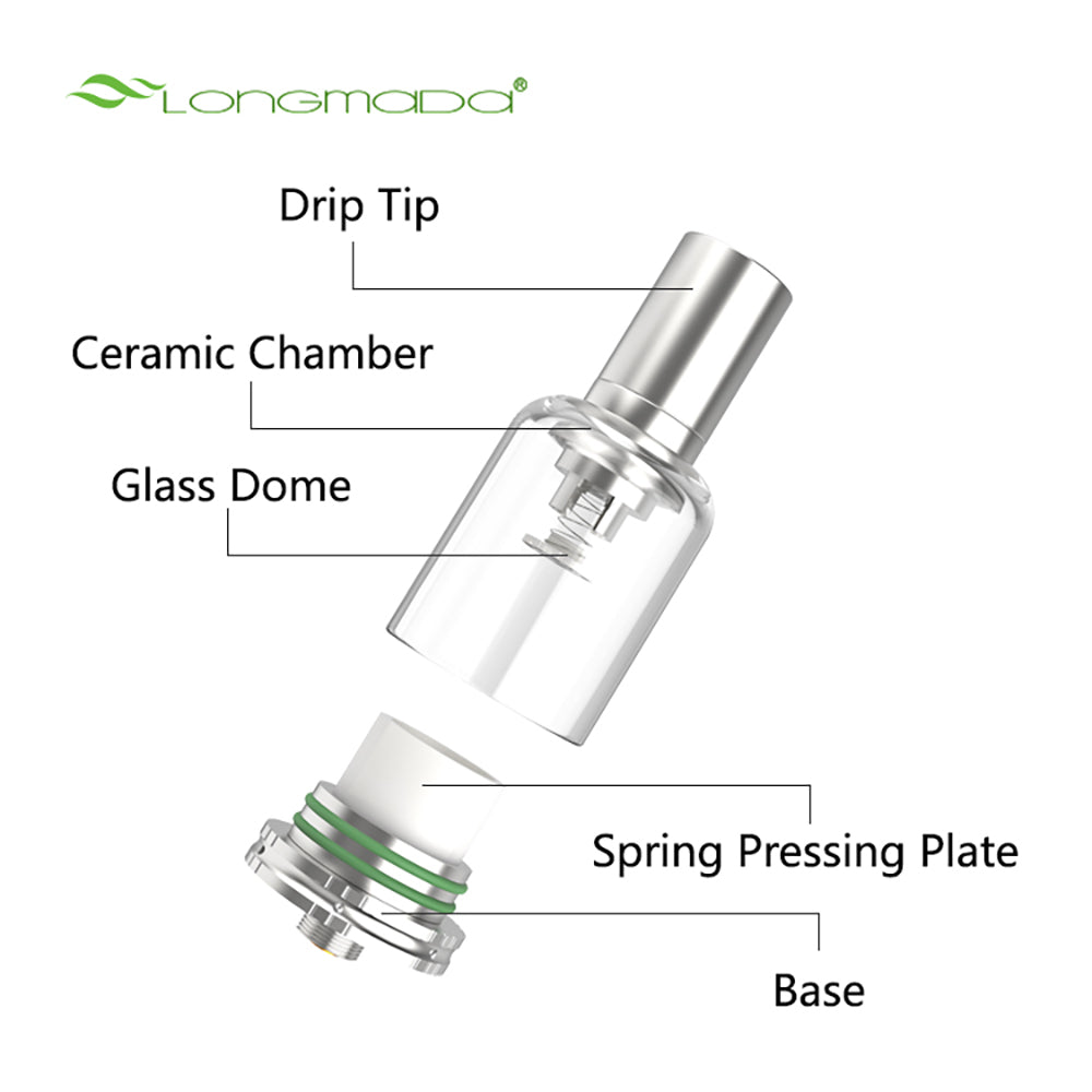 Longmada Mr Bald 2 Herb Vaporizor Wickless Mr. Bald ii Herb Vaporizer