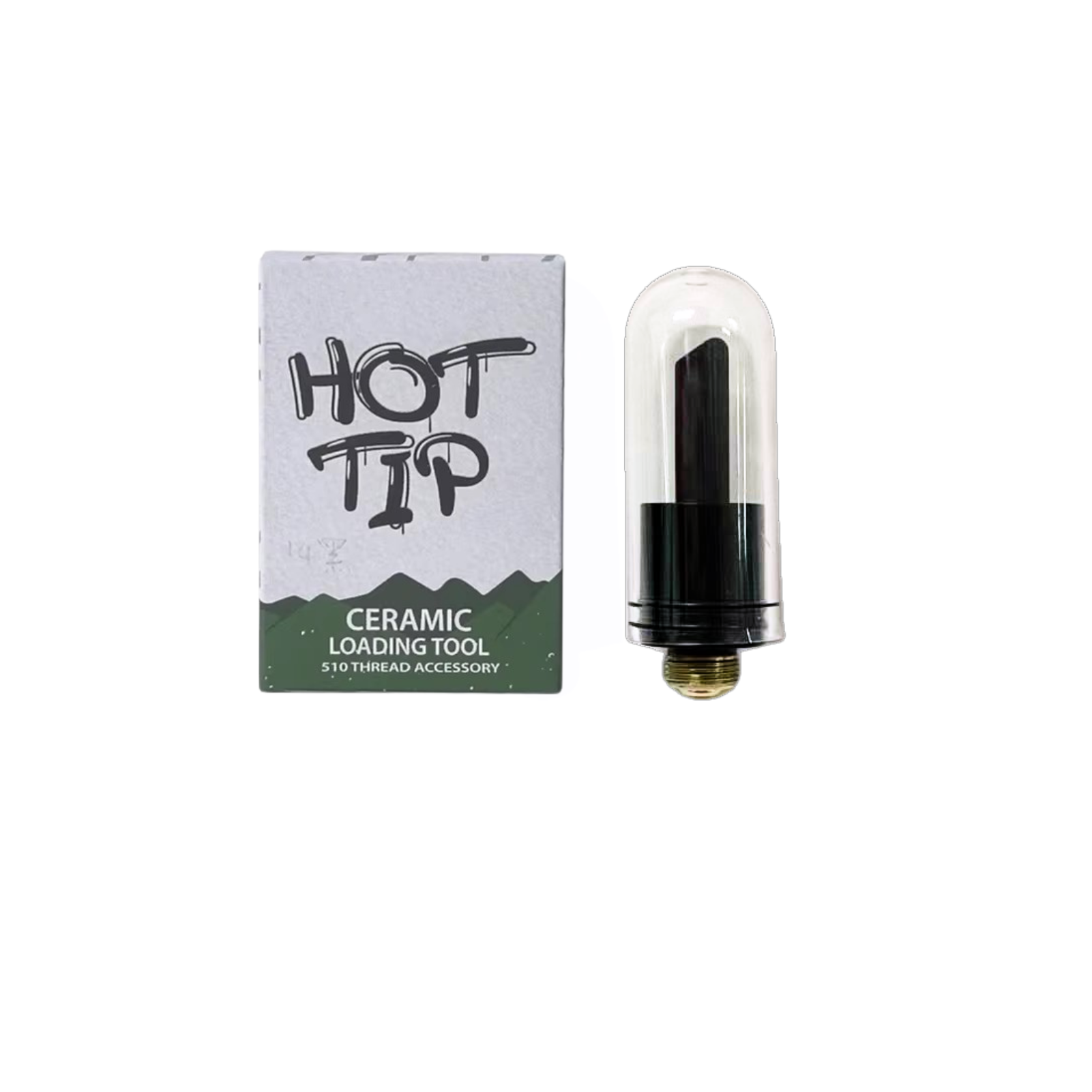 Electric hot knife dab tool with ceramic heating tip and 510 thread