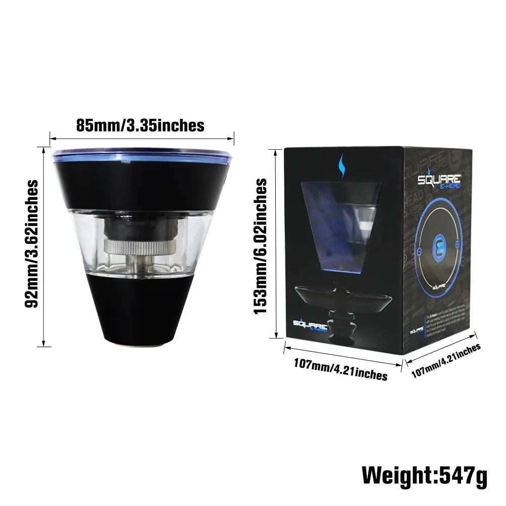 Vape hookah E-Head accessory with dual tanks