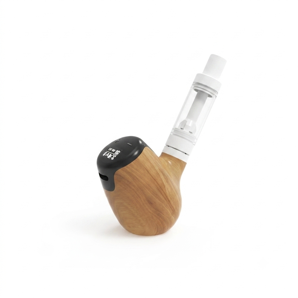 Retro Wood 510 Box Mod | 1000mAh Touch Screen OLED Vape Battery