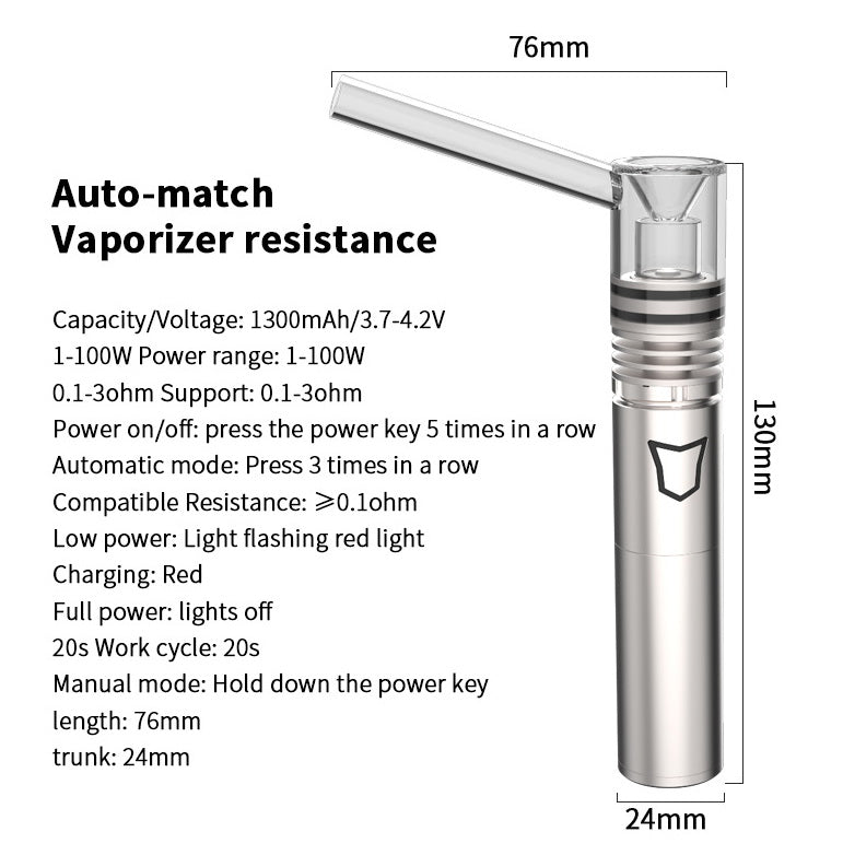 Longmada Motar 1 vaporizer kit for wax  (2kit)