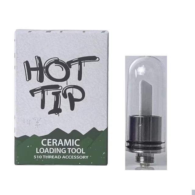 Electric hot knife dab tool with ceramic heating tip and 510 thread