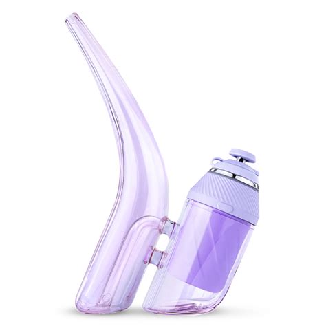 flat-bottom-purple-glass-pipe-standing-upright-on-white-background