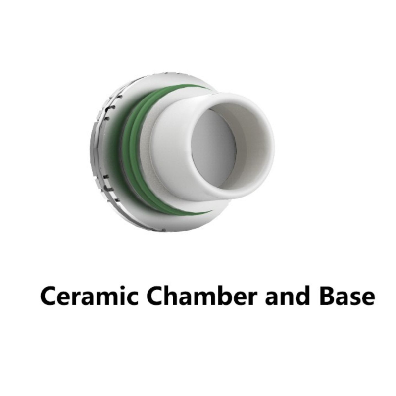 Longmada Mr Bald 2 Dry Herb Vaporizer – 510 Thread, Coil-less Ceramic Chamber, Stainless Steel Body, 100–240°C Adjustable Temp