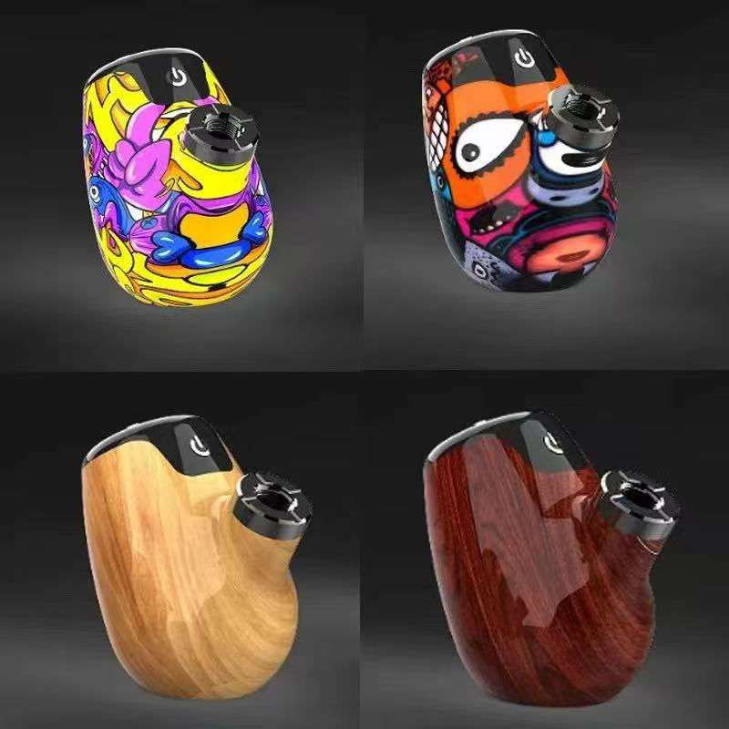 stable-stand-up-1000mah-vape-battery-connected-to-wax-atomizer